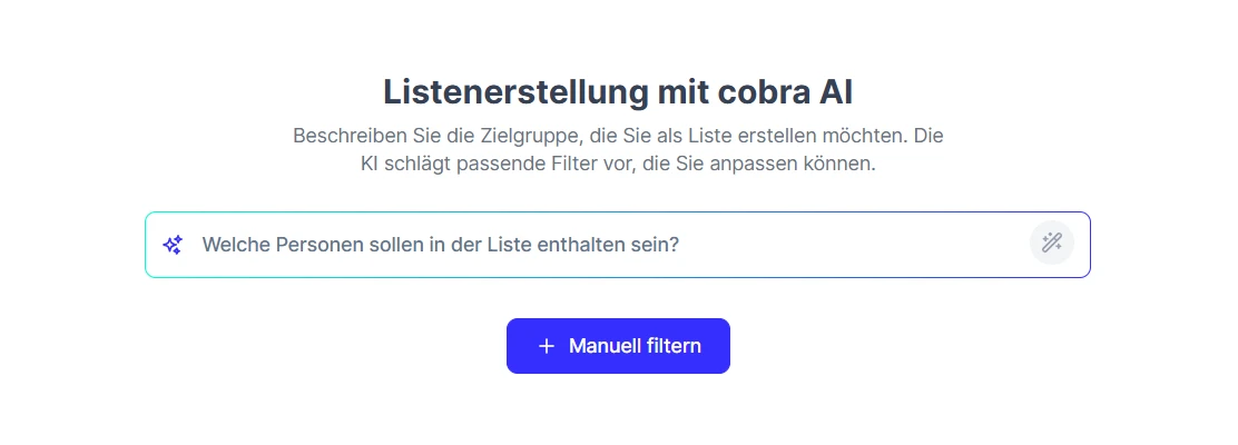 People Liste KI erstellen