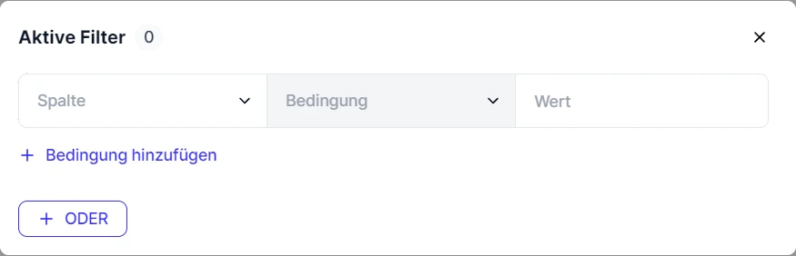 CRM Cloud Filter erstellen