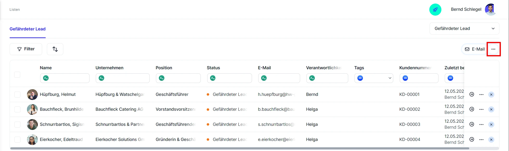 People Liste exportieren