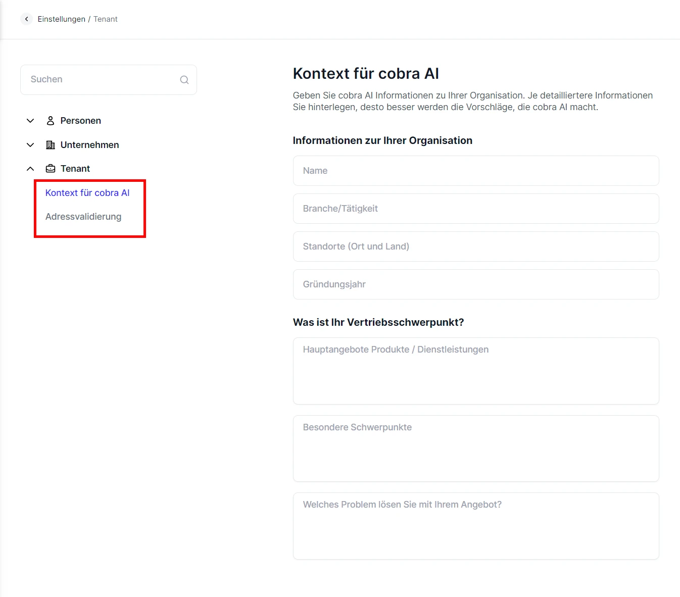 People Tenant Kontext cobra AI
