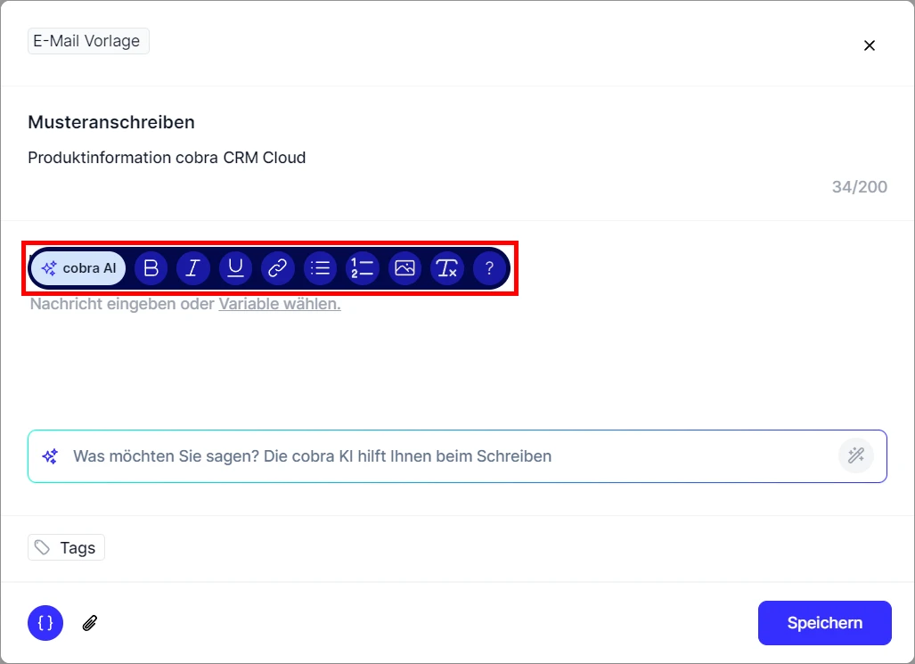 People E-Mail neue Vorlage Nachricht Bearbeitungsleiste