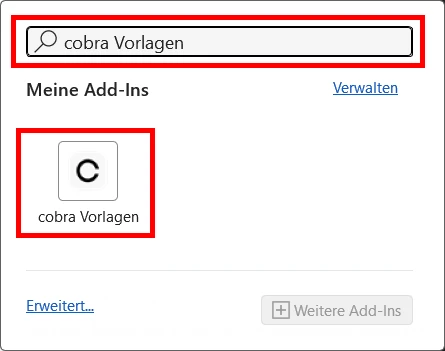 CRM Cloud Word Add-In Installation Microsoft Store Suche